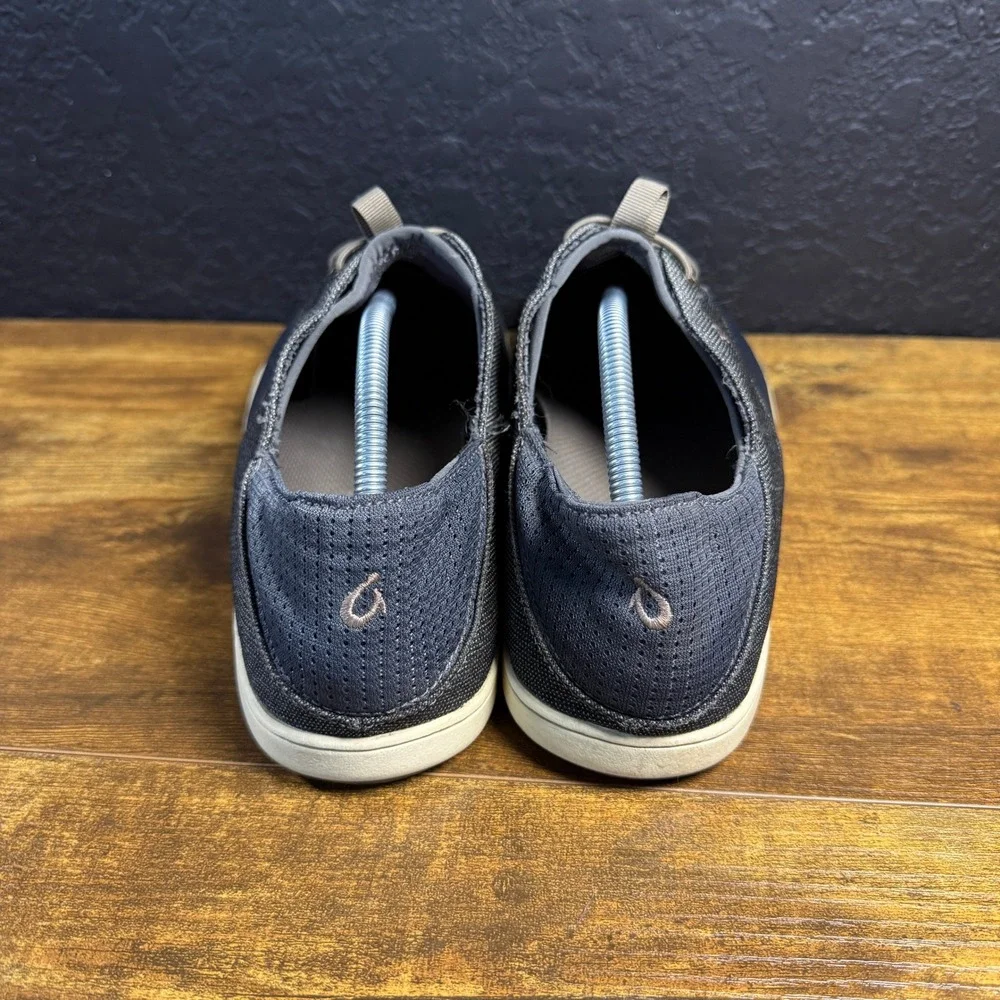 OluKai Nohea Moku‎ 10188-4K4K Blue Textile Boat Shoes Mens Size 10